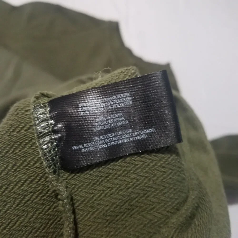 Orvis Men's Long Sleeve Textured Crew Neck Sweatshirt Olive Green Size L